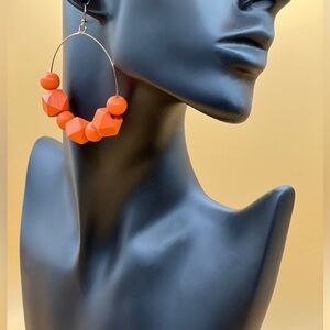 GB Wood Symmetric Earrings 🟠